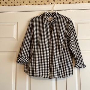 Black/white gingham shirt